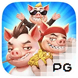 Three Crazy Piggies - logo